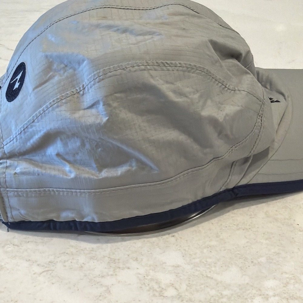 Marmot Baseball Cap Gray One Size Nylon Mesh Lining Adjustable back Hat - Picture 5 of 11